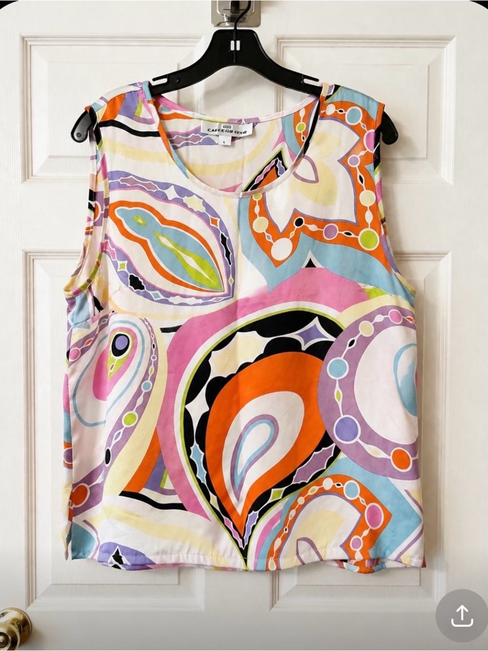 Colorful Emilio Pucci Inspired Sleeveless Top